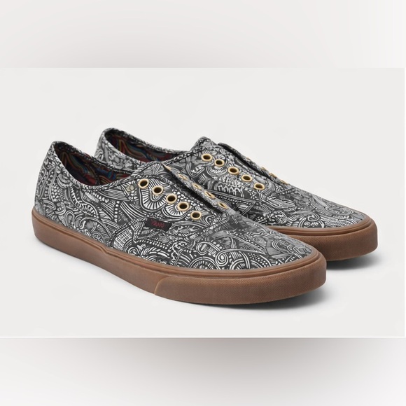 Vans Other - Vans Authentic Custom / Artist Print Canvas Sneakers